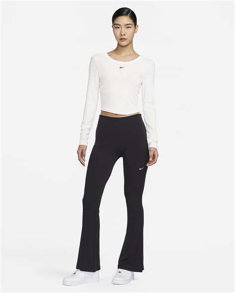 Nike Sportswear Chill Knit Womens Tight Mini Rib Flared Leggings Nike Id