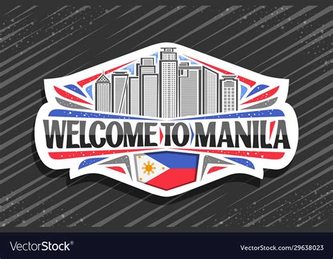 Logo For Manila Royalty Free Vector Image Vectorstock