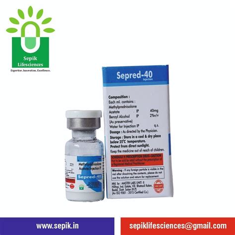 Sepred Mg Methylprednisolone Acetate Injection Ip At Rs Per Box