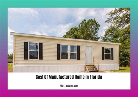 Understanding The Cost Of Manufactured Homes In Florida A