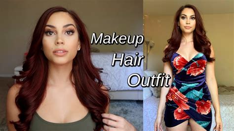 Date Night Grwm Makeup Hair Outfit Youtube