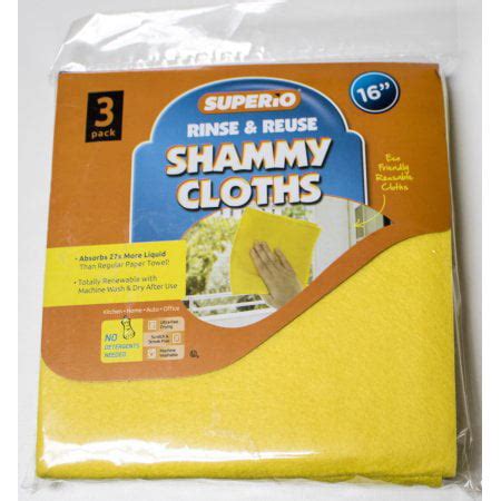 Superio Shammy Cloth, 3-Pack (Yellow) - Walmart.com - Walmart.com