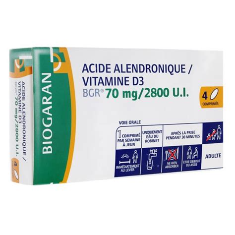 Acide alendronique Mylan 70 mg Traitement de l ostéoporose