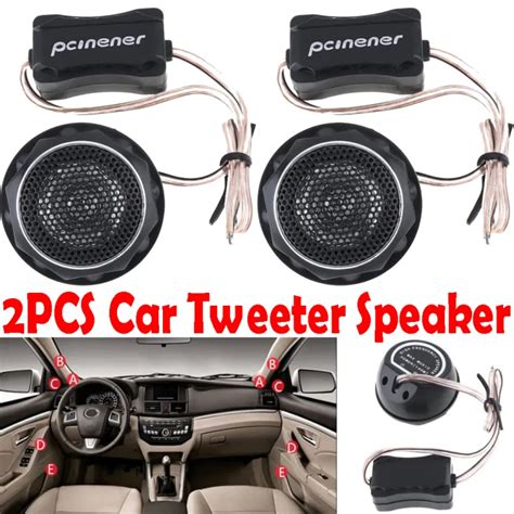 2pcs 150W Durable Universal High Efficiency Mini Dome Car Tweeter