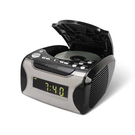 The Awake To Music Cd Playing Clock Radio Hammacher Schlemmer