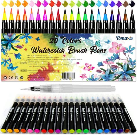 Amazon Tomaxis Watercolor Brush Pens Art Markers Art Supplies