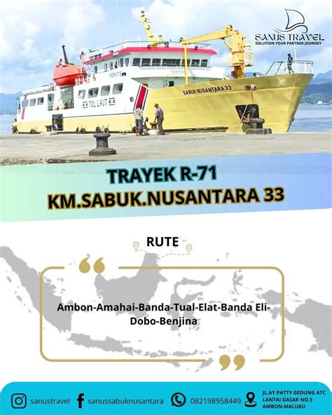 Jadwal Kapal Sabuk Nusantara 33 Dan Rutenya KATA OMED