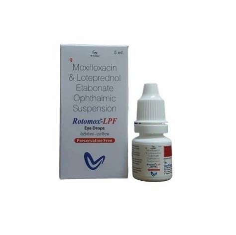 Drops Moxifloxacin Loteprednol Etabonate Ophthalmic Suspension For