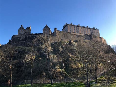 premium photo spring  edinburgh castle