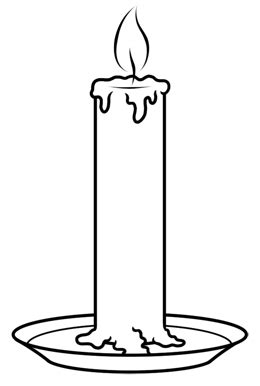 Candle Outline Images - ClipArt Best