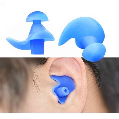 Pair Soft Ear Plugs Environmental Silicone Waterproof Dust Proof