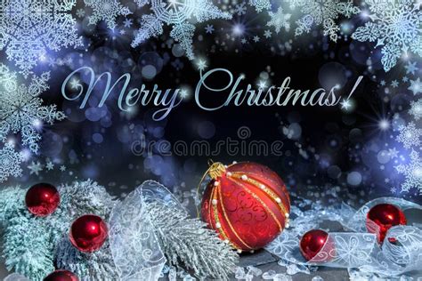 Christmas Greeting Card - Merry Christmas Stock Illustration ...