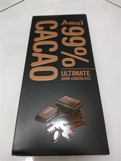 Amul 99 Cacao Ultimate Dark Chocolate Lazada