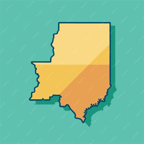 State Indiana Vector Illustration Premium Ai Generated Vector