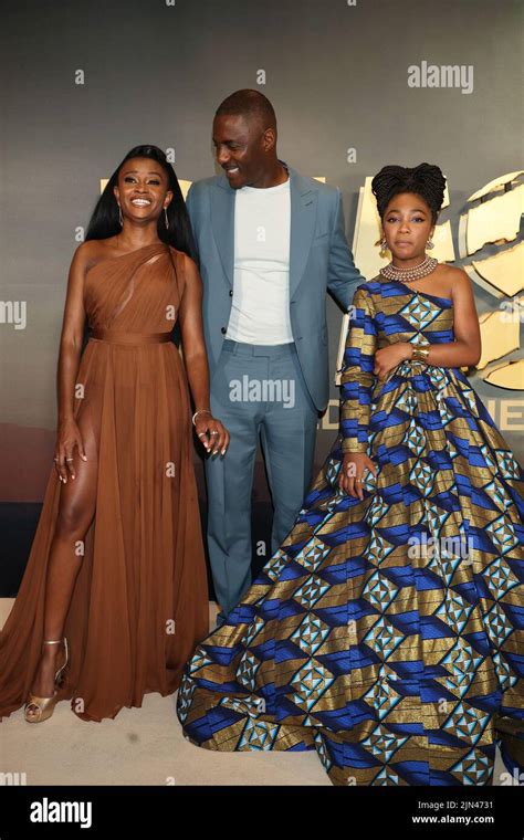 New York Ny Usa Th Aug Iyana Halley Idris Elba And Leah