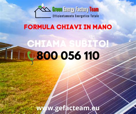 Fotovoltaico Servizio Chiavi In Mano Green Energy Factory