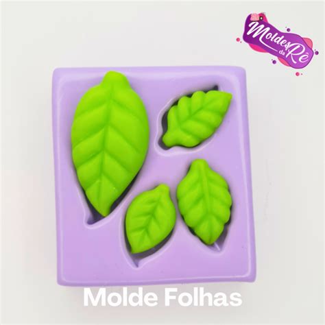 Molde Folhas Comprar Em Moldes Da R