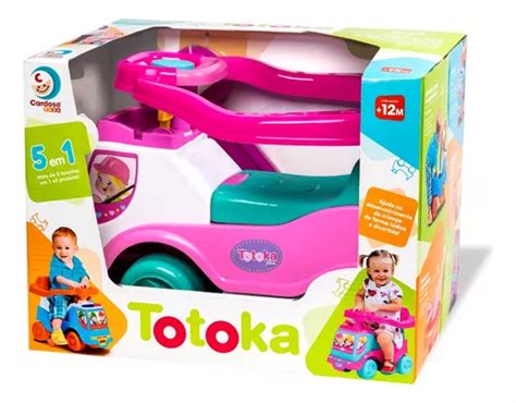 Totoka Plus Menina Carrinho De Passeio Infantil Rosa Motoca Frete Gr Tis