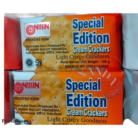 Jual Nissin Special Edition Cream Crackers Gr Shopee Indonesia