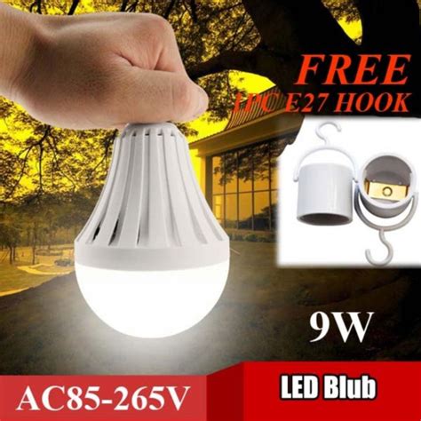 Intelligent W Led Emergency Rechargeable Light Bulb Lazada