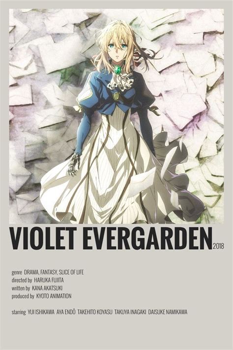 Violet Evergarden Film Posters Minimalist Anime Canvas Anime Titles Hot Sex Picture