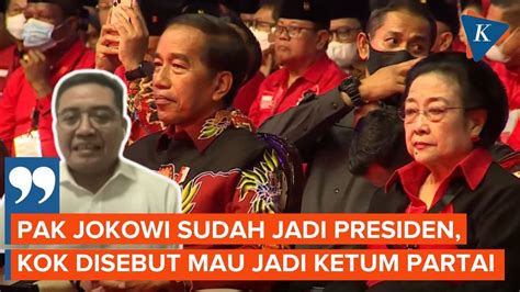 Bantah Tudingan Hasto Soal Jokowi Mau Rebut Kursi Ketum PDI P Projo