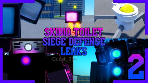 Skibid Toilet Siege Defense All Leaks I Could Find Part 2 ROBLOX