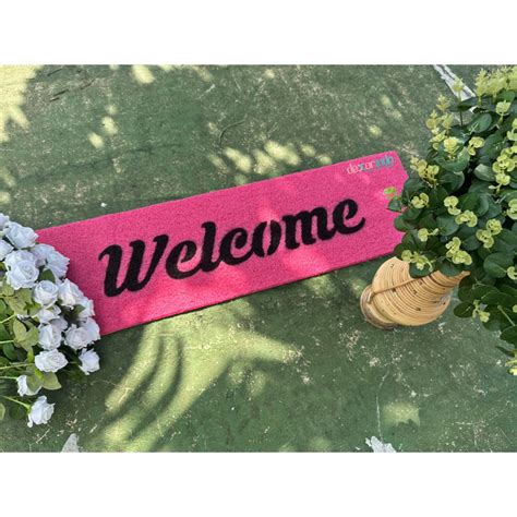 Jual Keset Welcome Latin Printing Keset Teras Depan Pintu Motif