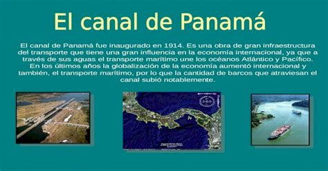 El Canal De Panama Y Su Ampliacion [ppt Powerpoint]