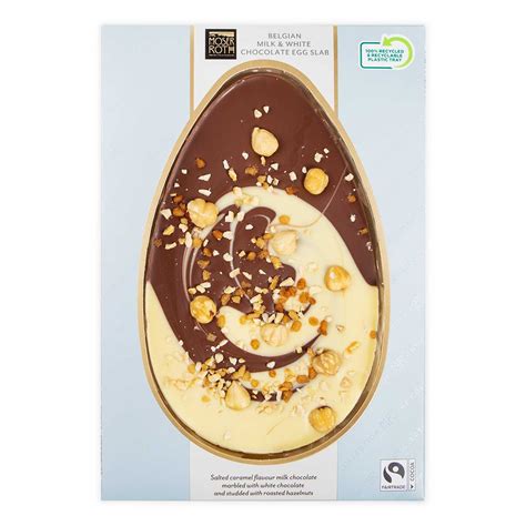 Belgian Milk White Chocolate Caramel Egg Slab 120g Moser Roth ALDI IE