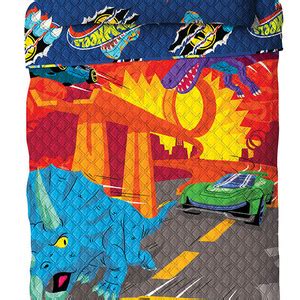 Colcha Dupla Face Solteiro Estampada Bouti Hot Wheels Lepper Leroy Merlin