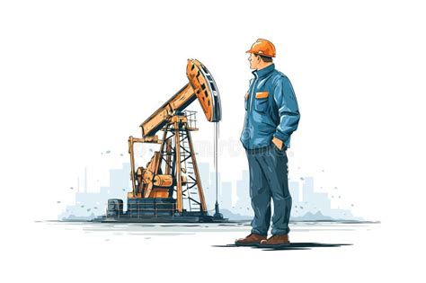 petroleum engineer  work environment isolated stock vector