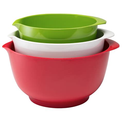 melamine mixing bowl set    nonskid bottoms    liter bowls