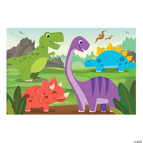 Dinosaur VBS Bright Backdrop 3 Pc Oriental Trading