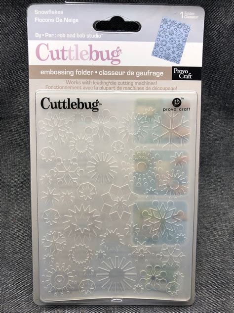 Snowflakes Cuttlebug Embossing Folder A2 New In Packaging Etsy