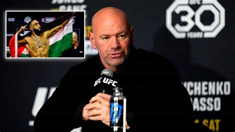 Dana White Fired Up Over Palestine Flag Question At Ufc 304 After Belal