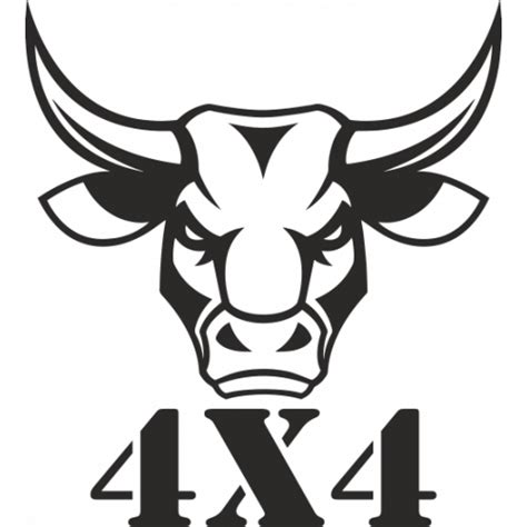 Sticker Autocollant 4x4 bull taureau Déco Sticker Store 3 90