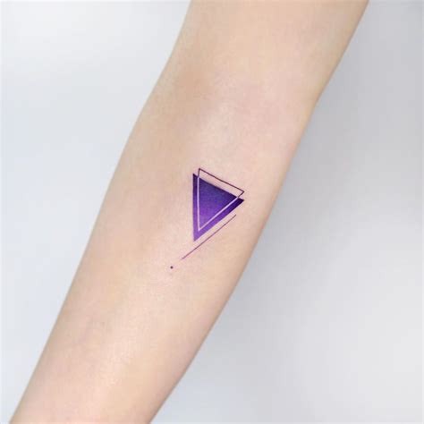 Triangle and lines tattoo by Wagner Basei - Tattoogrid.net