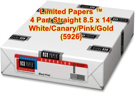 Limited Papers Tm Paper Carbonless Sheets Superior Pre Collated