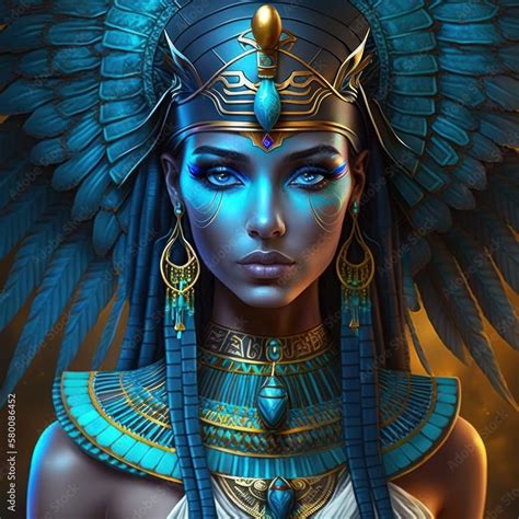 Egyptian goddess Isis, Generative AI Stock Illustration | Adobe Stock