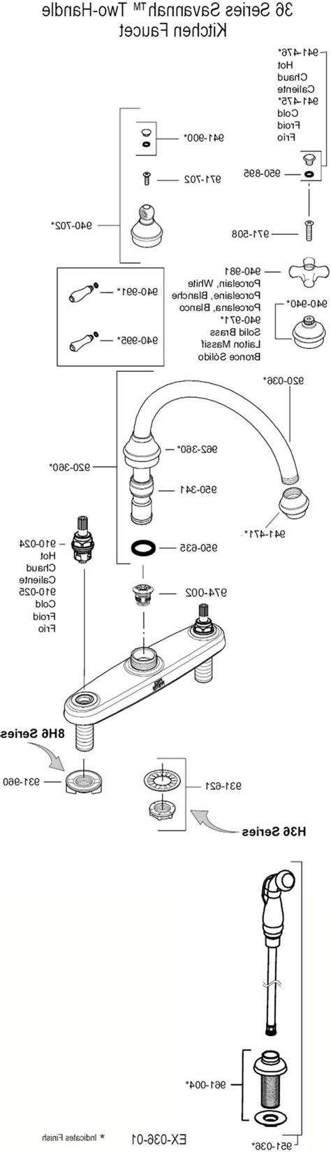 Faucet Replacement Parts For With Price Pfister Kitchen Pull Out