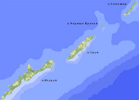 Курильские острова на карте мира - 84 фото
