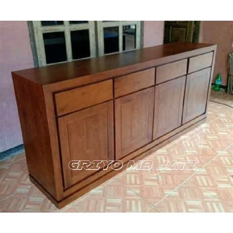 Jual Bufet Tv Minimalis Kayu Jati Jepara Lemari Hias Tv Ruang Tamu