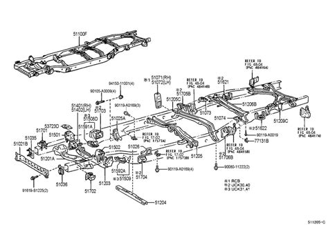 C Toyota Frame Sub Assembly Frame Sub Assy Kit Frame Sub