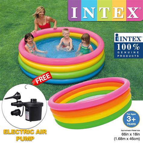 Intex Pool 56441 4 Layer Round Inflatable Swimming Pool 1 68cm X 46cm