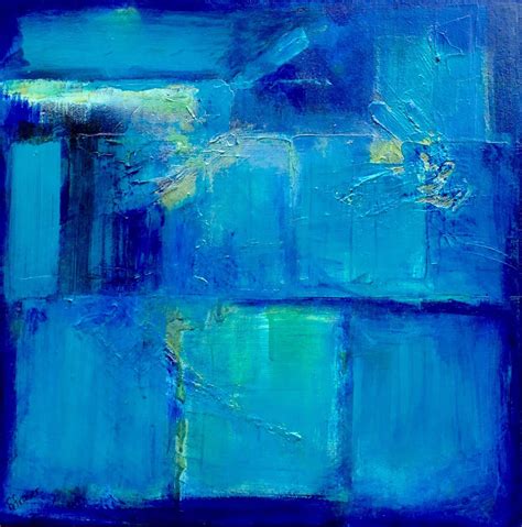 Daily Painters Abstract Gallery: LARGE BLUE ABSTRACT PAINTING "MOOD ...