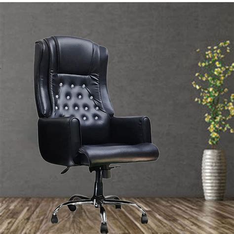 Leather Mid Back Black Executive Office Chair At Rs In New Delhi