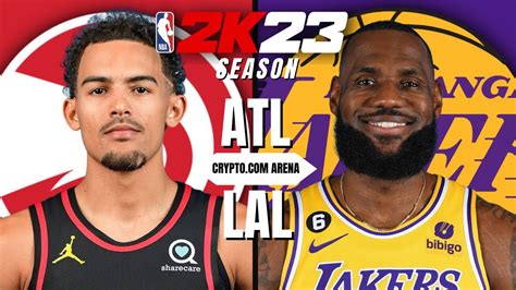 Nba K Gameplay Hawks Vs Lakers Season Youtube