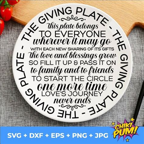 Giving Plate Svg The Giving Plate Svg Sharing Plate Svg Etsy