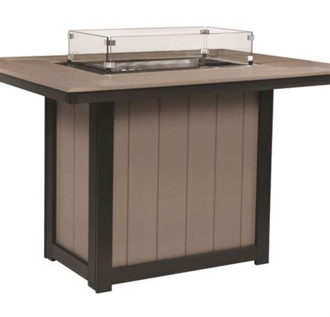 Donoma Rectangular Fire Table Jims Amish Structures